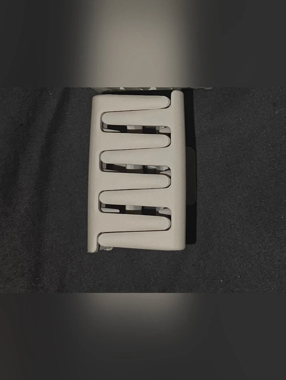 Medium Sized Minimalist Rectangle Hair Clips - Dark Brown & Beige BNIB